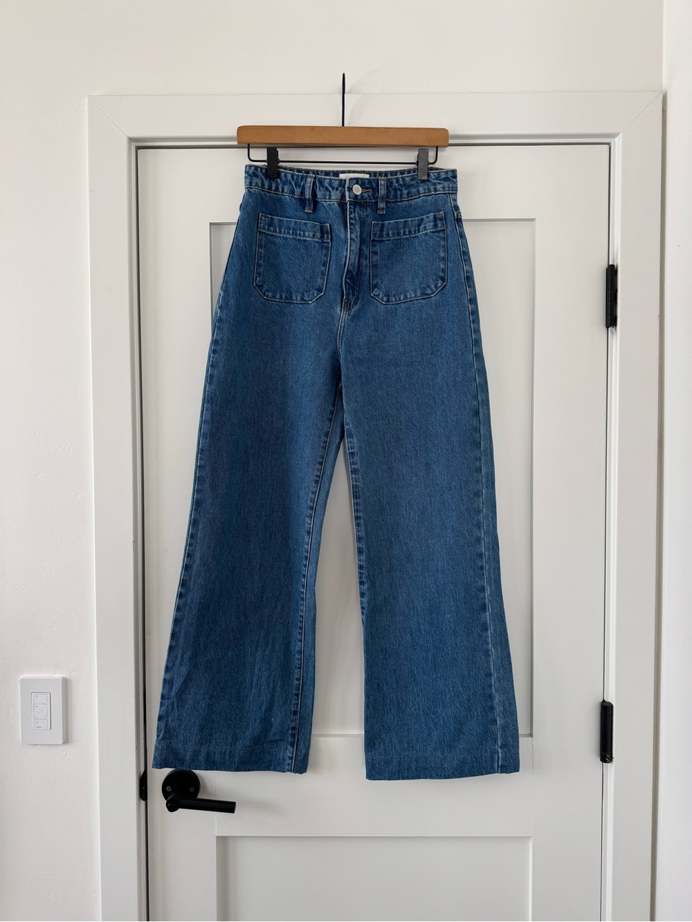 ROLLA'S Wide Leg High-Rise Jeans - Medium Blue